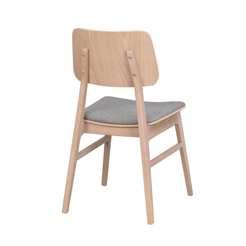 RO Nagano Chair Whitewash/Light Grey